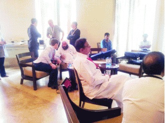 Chidambaram with Talibani